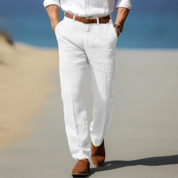 Van Wijnen Mode | Linnen Pantalon voor Heren