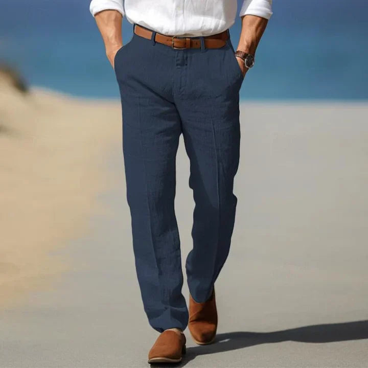 Van Wijnen Mode | Linnen Pantalon voor Heren