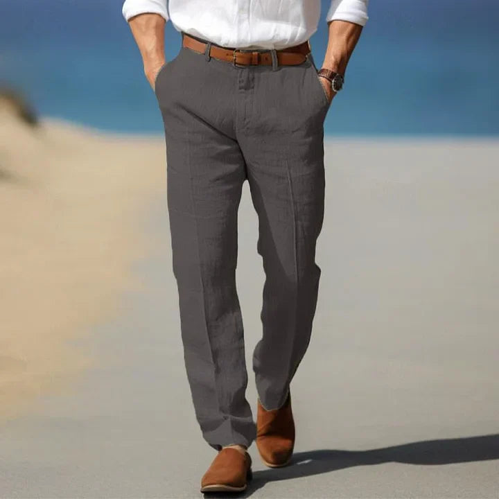 Van Wijnen Mode | Linnen Pantalon voor Heren