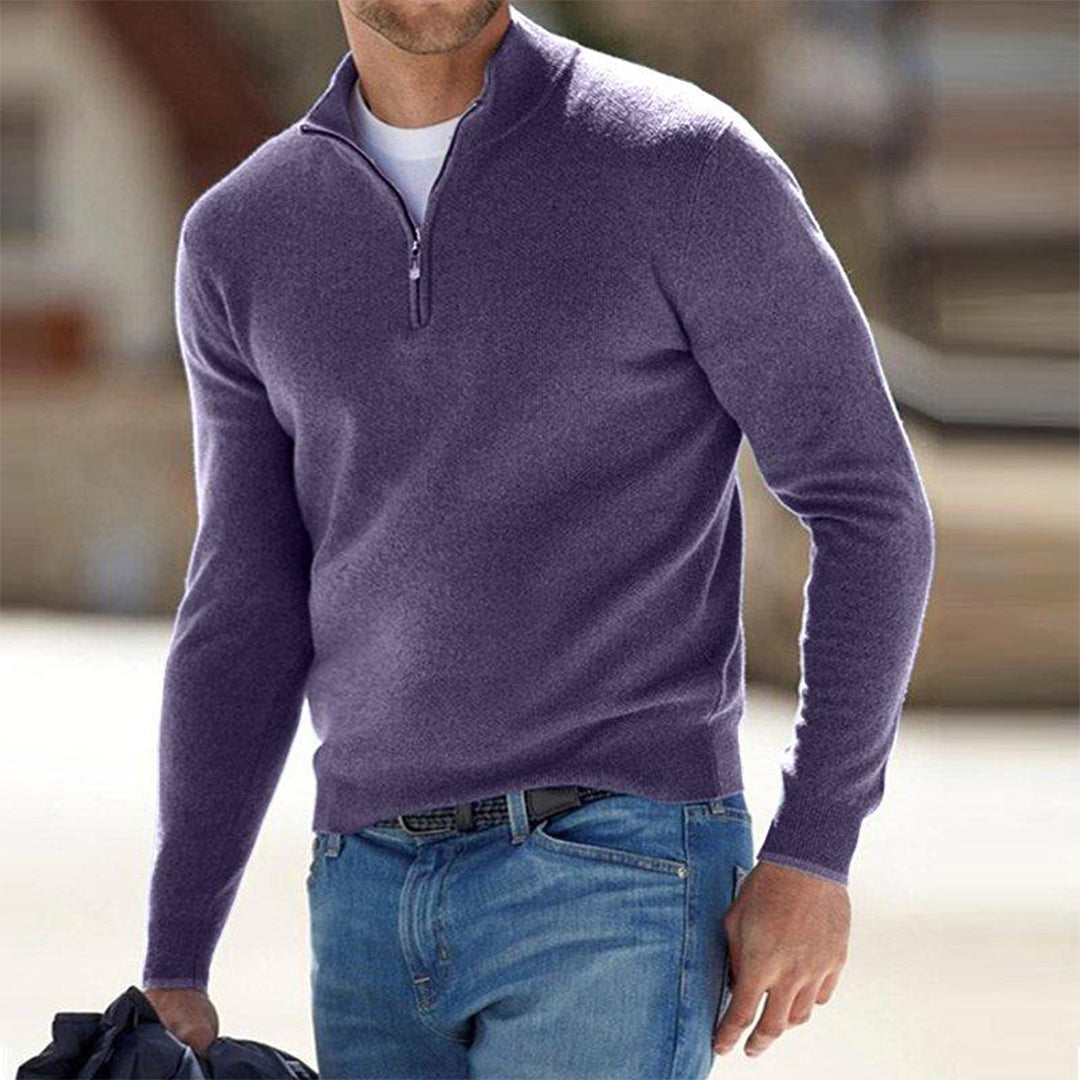 Van Wijnen Mode | Halfzip Trui voor Heren