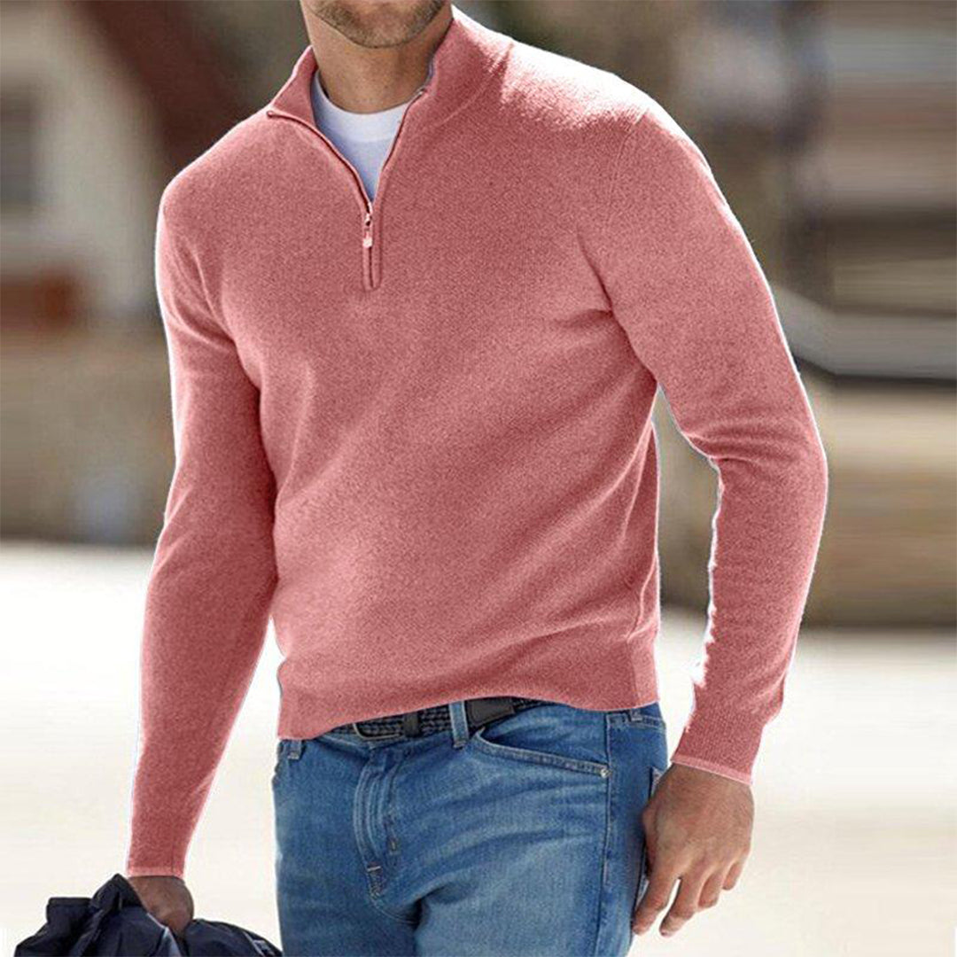 Van Wijnen Mode | Halfzip Trui voor Heren