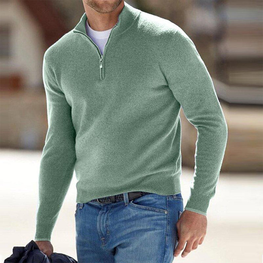 Van Wijnen Mode | Halfzip Trui voor Heren