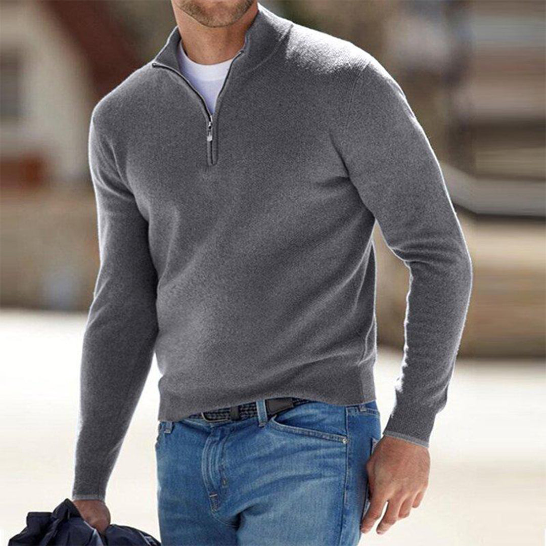 Van Wijnen Mode | Halfzip Trui voor Heren