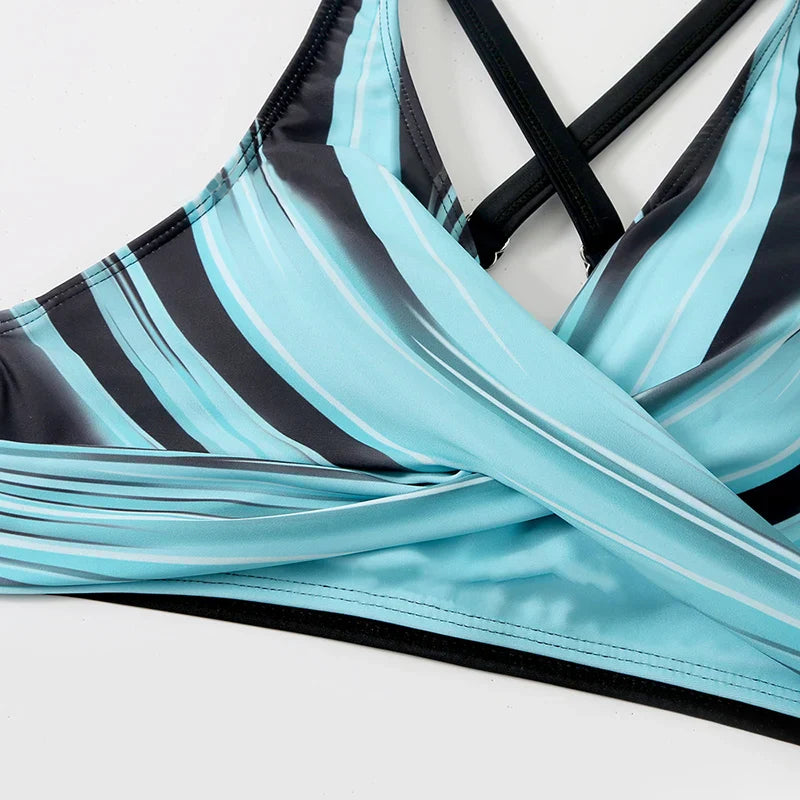 Van Wijnen Mode | Push-up halterbikini met hoge taille voor dames
