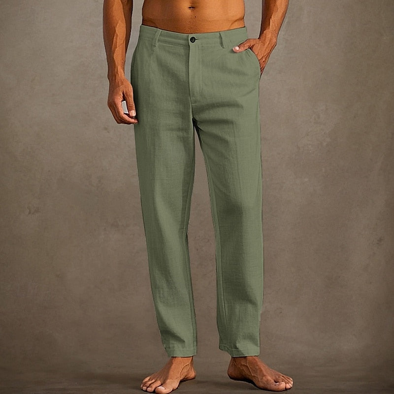 Van Wijnen Mode | Stijlvolle Linnen Pantalon voor Heren