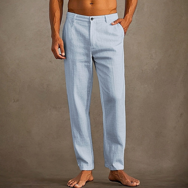 Van Wijnen Mode | Stijlvolle Linnen Pantalon voor Heren