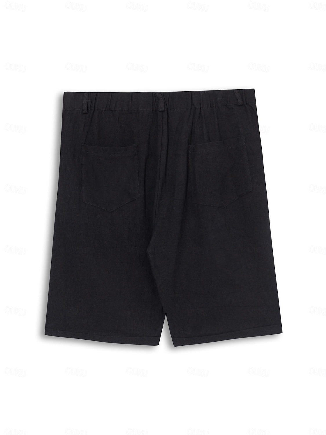 Van Wijnen Mode | Klassieke Linnen-katoenen Korte Broek voor Heren