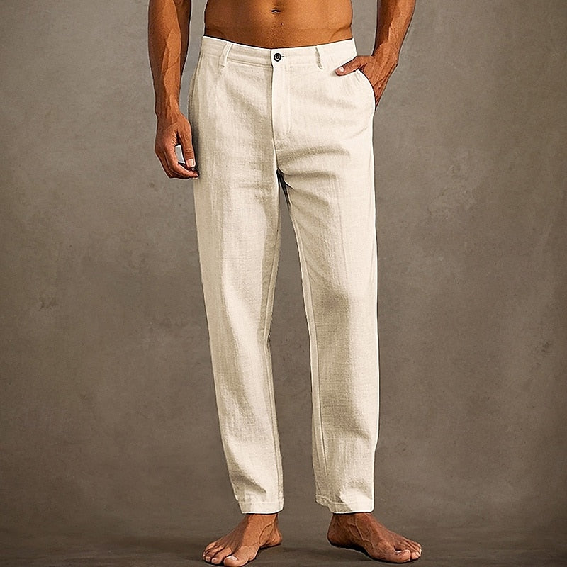 Van Wijnen Mode | Stijlvolle Linnen Pantalon voor Heren