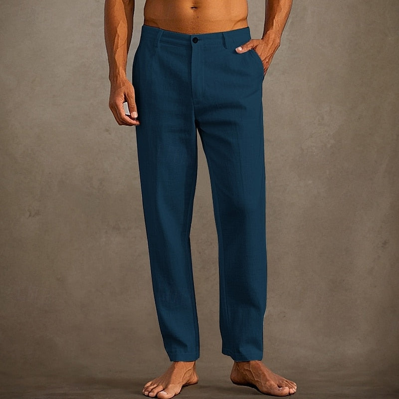 Van Wijnen Mode | Stijlvolle Linnen Pantalon voor Heren