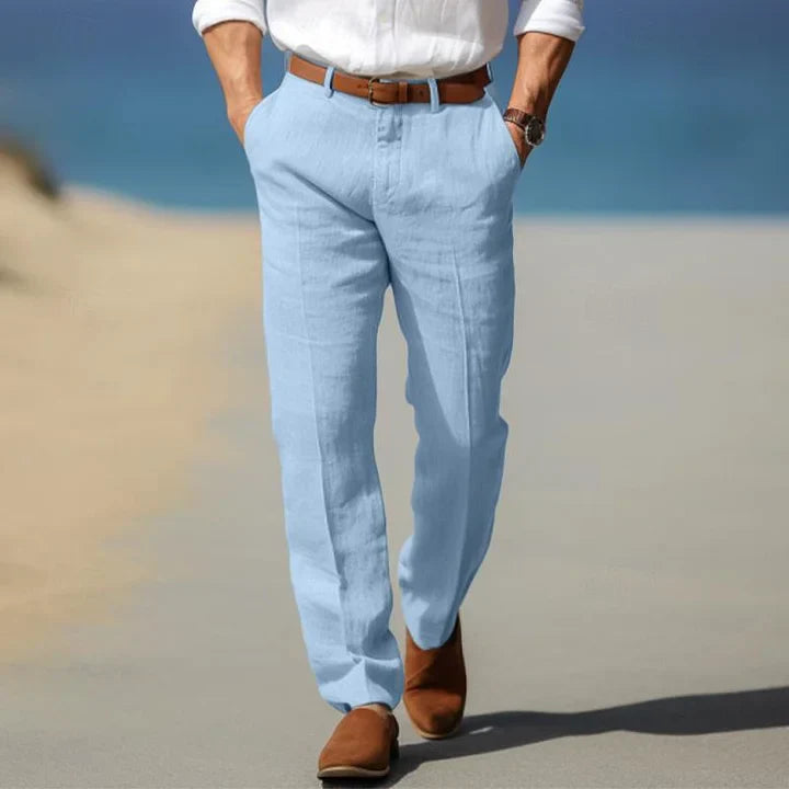 Van Wijnen Mode | Linnen Pantalon voor Heren