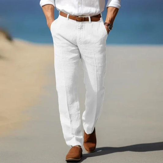 Van Wijnen Mode | Linnen Pantalon voor Heren