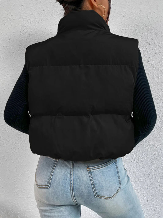 Van Wijnen Mode | Dames bodywarmer met hoge kraag
