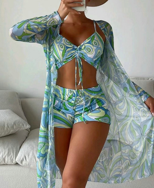 Van Wijnen Mode | Tweedelige bikini met demi-top en bijpassend broekje