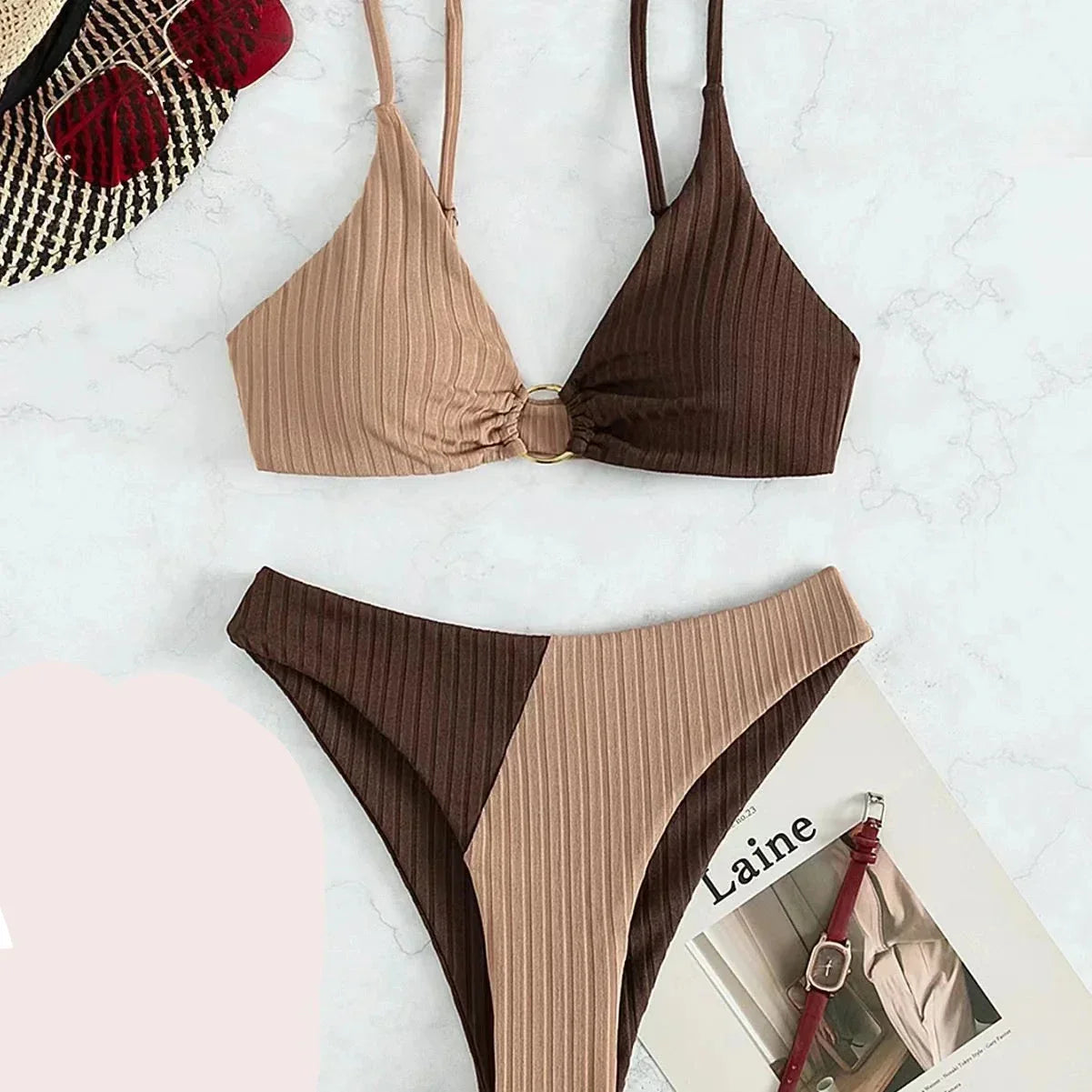 Van Wijnen Mode | Bikiniset voor dames met push-up top en hoge taille
