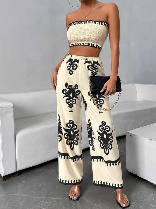 Van Wijnen Mode| Luchtige Dames Zomerset met Print