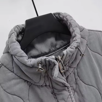 Van Wijnen Mode | Gewatteerde Mouwloze Katoenen Bodywarmer voor Dames