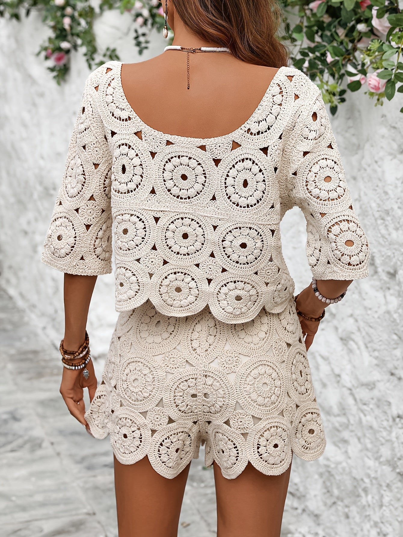 Van Wijnen Mode | Korte Zomerset met Bloemen