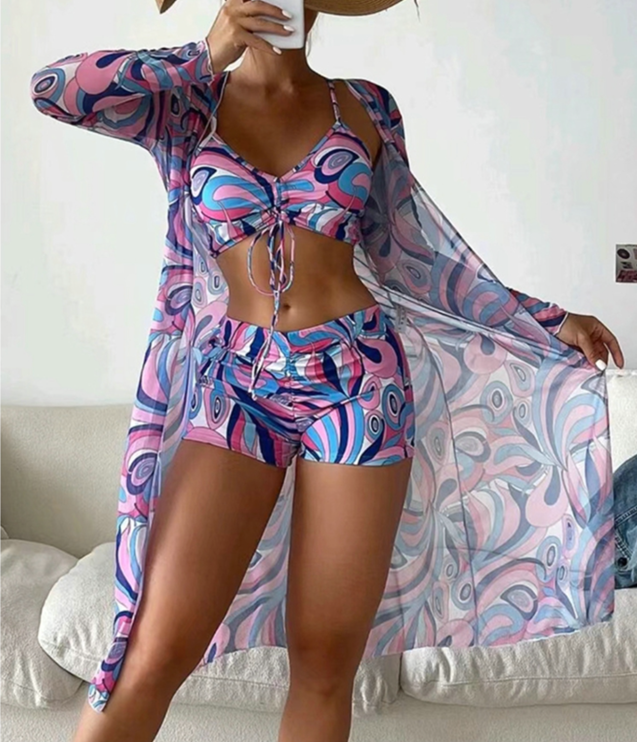 Van Wijnen Mode | Tweedelige bikini met demi-top en bijpassend broekje