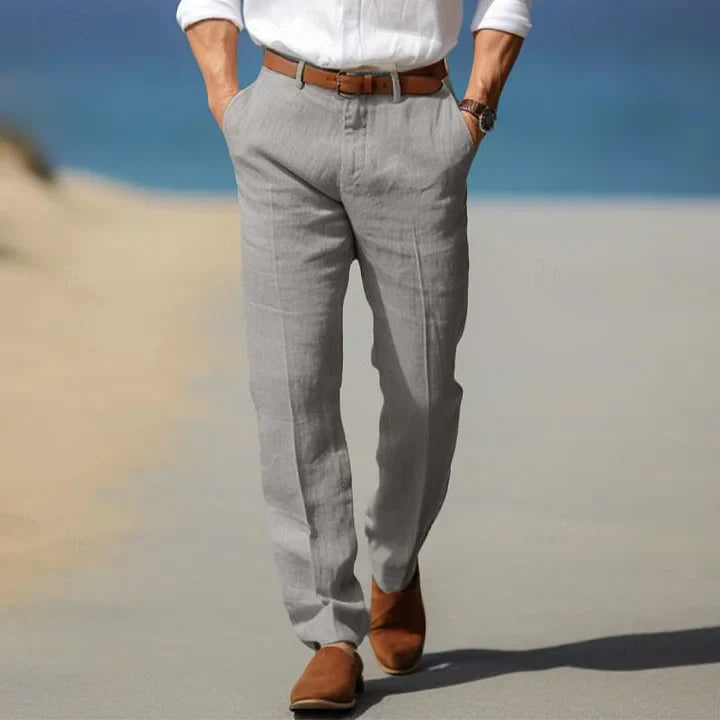 Van Wijnen Mode | Linnen Pantalon voor Heren