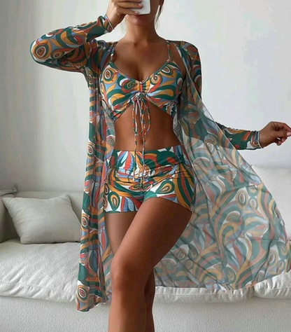 Van Wijnen Mode | Tweedelige bikini met demi-top en bijpassend broekje
