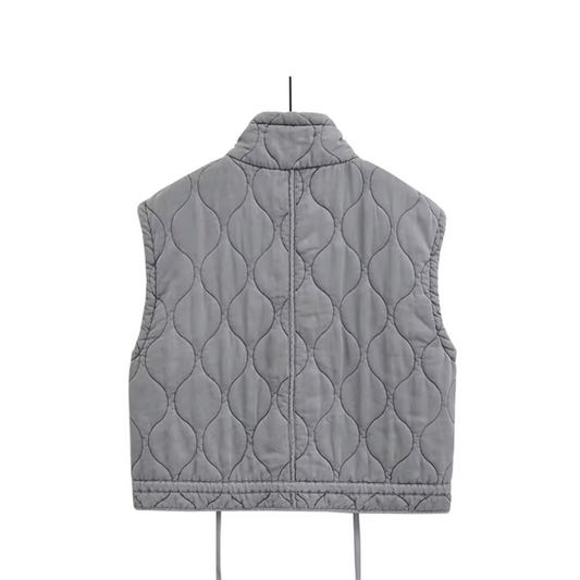 Van Wijnen Mode | Gewatteerde Mouwloze Katoenen Bodywarmer voor Dames