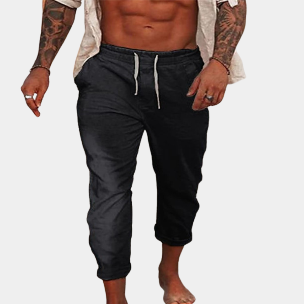 Van Wijnen Mode | Casual Linnen Broek voor Heren