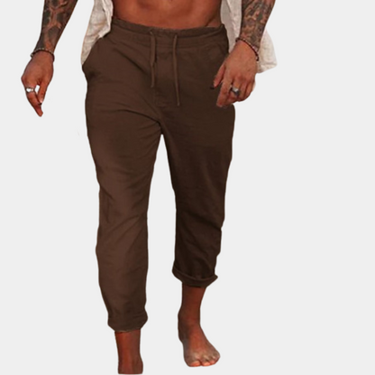 Van Wijnen Mode | Casual Linnen Broek voor Heren