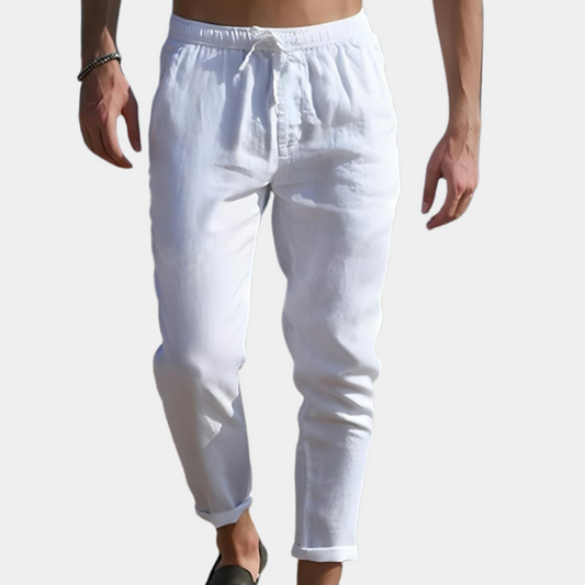 Van Wijnen Mode | Casual Linnen Broek voor Heren