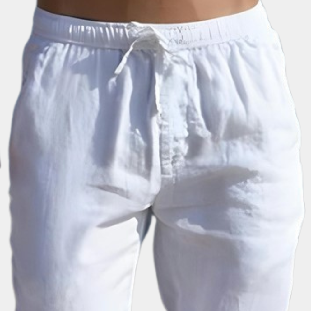 Van Wijnen Mode | Casual Linnen Broek voor Heren