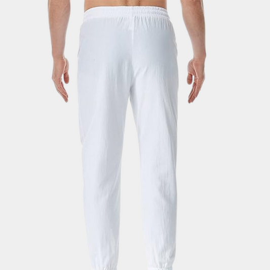 Van Wijnen Mode | Casual Linnen Broek voor Heren