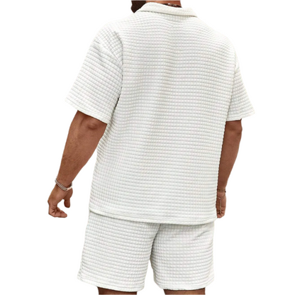 Van Wijnen Mode | Zomerse Set met Polo en Korte Broek voor Heren