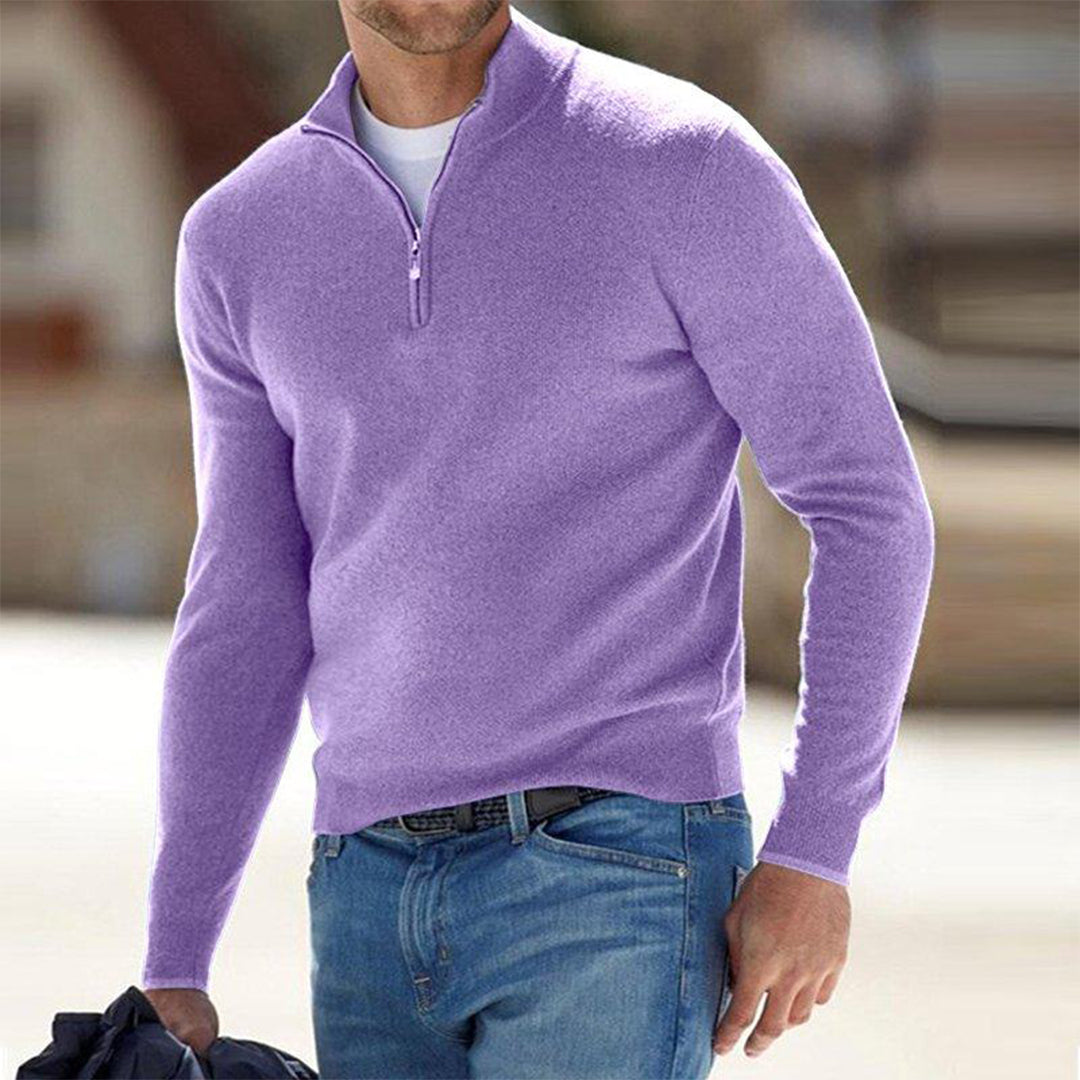 Van Wijnen Mode | Halfzip Trui voor Heren