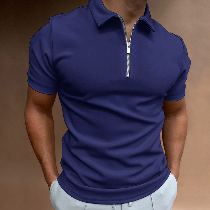 Van Wijnen Mode | Heren Polo Shirt met Rits