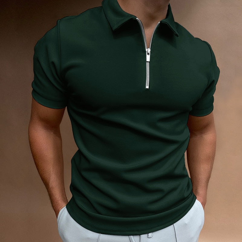 Van Wijnen Mode | Heren Polo Shirt met Rits