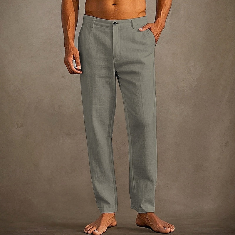 Van Wijnen Mode | Stijlvolle Linnen Pantalon voor Heren