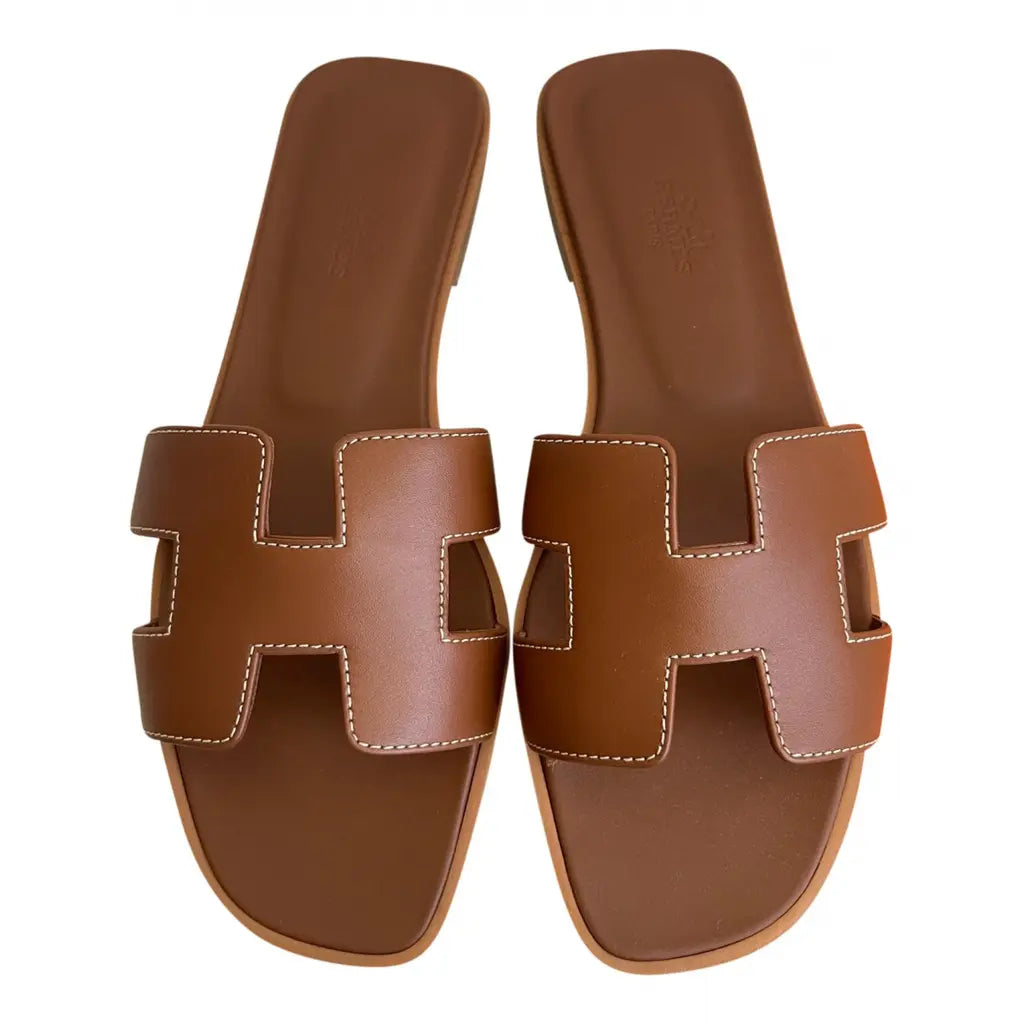 Van Wijnen Mode | Platte H-band Sandalen Voor Dames