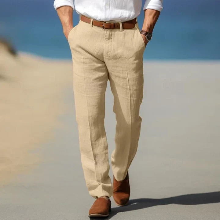 Van Wijnen Mode | Linnen Pantalon voor Heren